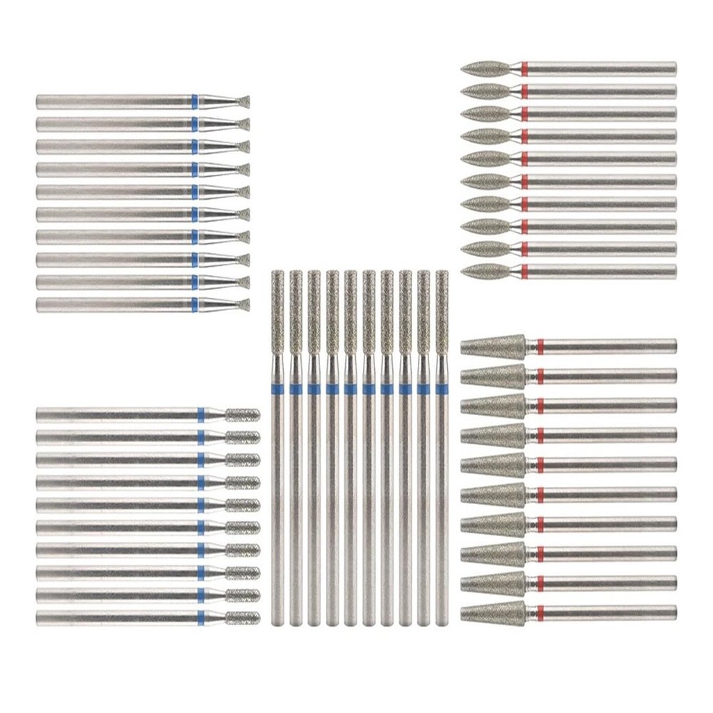 LZYXFP 10pcs Nail Drill Bits Milling Cutter for Electric Manicure Machine Nail File Buff Accessories Remover Cuticle Tools(A026)