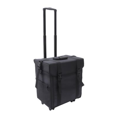 HKNNSDEED Rolling Makeup Train Case,Hairdressing Beauty Case Aluminum Trolley Case with Large Storage & 663 Wheels Hairdressing Beauty Case