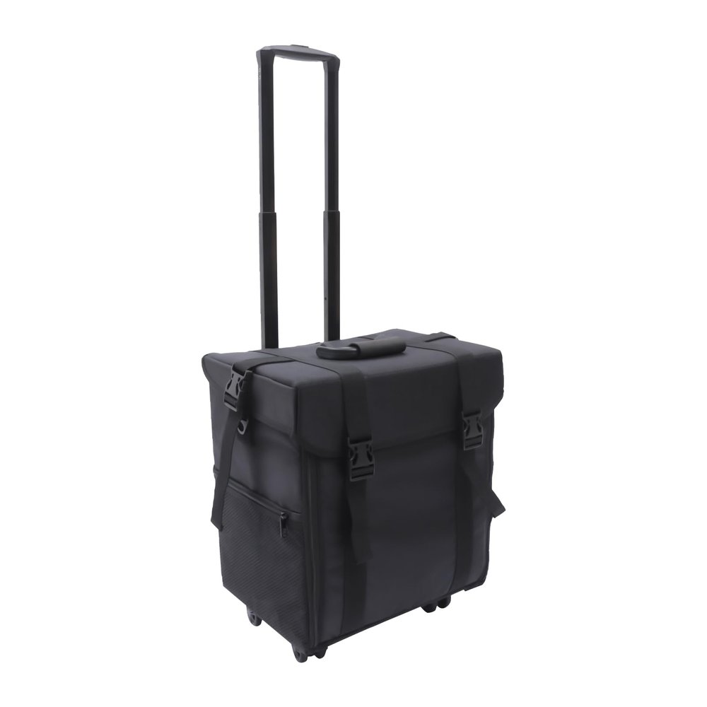 HKNNSDEED Rolling Makeup Train Case,Hairdressing Beauty Case Aluminum Trolley Case with Large Storage & 663 Wheels Hairdressing Beauty Case