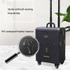 HKNNSDEED Rolling Makeup Train Case,Hairdressing Beauty Case Aluminum Trolley Case with Large Storage & 678 Wheels Hairdressing Beauty Case(Dark Curry) view 2