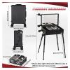 HKNNSDEED Rolling Makeup Train Case,Hairdressing Beauty Case Aluminum Trolley Case with Large Storage & 499 Wheels Hairdressing Beauty Case(22in) view 2