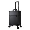 HKNNSDEED Rolling Makeup Train Case,Hairdressing Beauty Case Aluminum Trolley Case with Large Storage & 376 Wheels Hairdressing Beauty Case(Noir) view 1