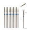 LZYXFP 10Pcs Diamond Milling Cutter for Manicure Electric Nail Drill Bits Accessory Machine Nail File Gel Remover Tool(A035) view 2