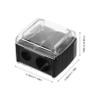 FOYTOKI Portable Makeup Pencil Sharpener 5 Pcs Set Dual Hole Design for Eyeliner Lip Liner for Travel and Office Use view 2
