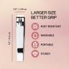 1pc Straight Edge Large Ultra Sharp Stainless Steel Sturdy Fingernail and Toenail Clipper Cutters Nail Care Tools Nail File for Trimming Grooming Easy to Use view 3
