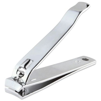 1pc Curved Edge Large Ultra Sharp Stainless Steel Sturdy Fingernail and Toenail Clipper Cutters Nail Care Tools Nail File for Trimming Grooming Easy to Use