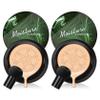 2PCS Air Cushion CC Cream Mushroom Head Foundation,Full Coverage Liquid Makeup Foundation,Oil Control Long Lasting Moisturizing BB Cream Foundation Makeup,Matte Concealer for All Skin Types(Natural) view 1