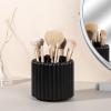 Anyoifax 360 Rotating Makeup Brush Holder 7 Slots Make Up Brush Organizer Removable Spinning Cosmetic Brushes Storage Pen Holder for Vanity, Dresser, Desk, Black view 2