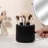 Anyoifax 360 Rotating Makeup Brush Holder 7 Slots Make Up Brush Organizer Removable Spinning Cosmetic Brushes Storage Pen Holder for Vanity, Dresser, Desk, Black view 3