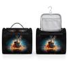 DXTKWL Toiletry Bag for Women Men Fire Water Music Guitar Large Toiletry Bags with Hanging Hook Waterproof Makeup Cosmetic Bag for Travel Toiletries view 4