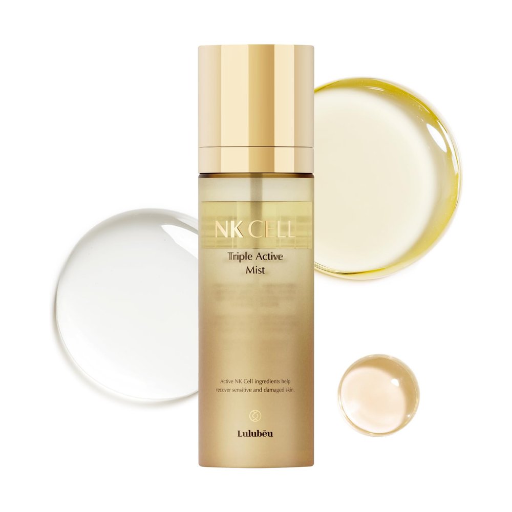 LULUBEU Triple Active Mist, Korean Skincare Glow Spray Serum, Hydrating All-in-One Face Treatment for Radiant, Dewy Skin, Lightweight Daily Routine Care with NK Cell Technology