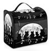 DXTKWL Toiletry Bag for Women Men Black Cat Music Notes Large Toiletry Bags with Hanging Hook Waterproof Makeup Cosmetic Bag for Travel Toiletries view 1