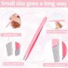 12 PCS Eyebrow Tweezers, Tweezer for Women Facial Hair Stainless Steel Double Sided Tweezer Precision Slanted Tweezers for Lash Extension Men Brow Ingrown Hair Removal(Multicolor) view 4