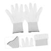 CATIEBYE 12pairs Anti-static Pu Coated Nylon Gloves Lightweight Quilting Gardening Gloves for Quilters with Ergonomic Gray Edges Breathable Design view 2