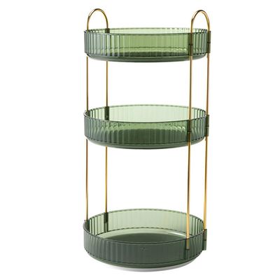 3-Tier Rotating Makeup Organizer 360 Spinning Perfume Storage