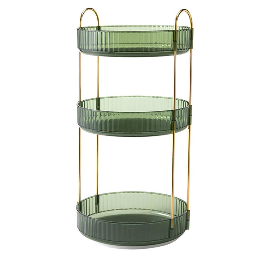 3-Tier Rotating Makeup Organizer 360 Spinning Perfume Storage