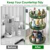 3-Tier Rotating Makeup Organizer 360 Spinning Perfume Storage view 4
