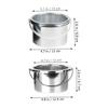 Healvian 2pcs Wax Warmer Inner Pot for Hair Removal Wax Melting Machine Compatible Easy to Replace Comfortable Handle Design for Home and Salon Use view 2