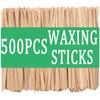 500Pcs Waxing Sticks for Hair Removal - Borogo Eyebrow, Lip, Nose Small Waxing Applicator Sticks for Hair Removal and Smooth Skin - Spa and Home Usage view 1
