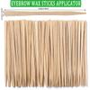 500Pcs Waxing Sticks for Hair Removal - Borogo Eyebrow, Lip, Nose Small Waxing Applicator Sticks for Hair Removal and Smooth Skin - Spa and Home Usage view 2