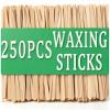 250Pcs Waxing Sticks for Hair Removal - Borogo Eyebrow, Lip, Nose Small Waxing Applicator Sticks for Hair Removal and Smooth Skin - Spa and Home Usage view 1