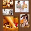 5JJJLOOOPP Natural Wooden Foot Bath Bucket Pedicure Basin High 40cm Foot Washing Barrel Foot Bath Barrel Foot Pedicure Barrel Foot Pine Barrel with Lid I A (F) view 2