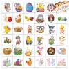 102 PCS Individually Wrapped Easter Temporary Tattoo for kids - Easter egg and Rabbit Chick Temporary for Girls Boy Body Arm Shoulder Cute Tattoos Stickers Easter Decorations Party Supplies view 1