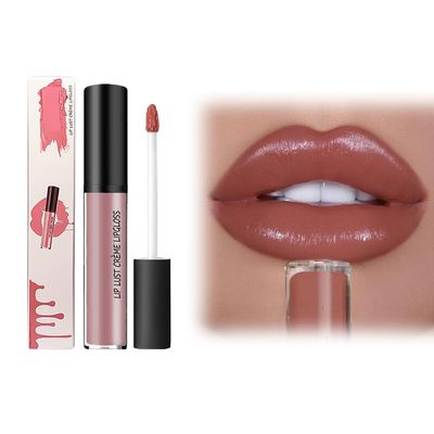 12 Colors Cream Texture Lipstick, New No Fade Velvet Matte Liquid Lipstick Long-Lasting Moisturizing Lipsticks, Waterproof Long Lasting Lipsticks Lip Plumper Gloss Natural Hydrating Lipstick (#07)