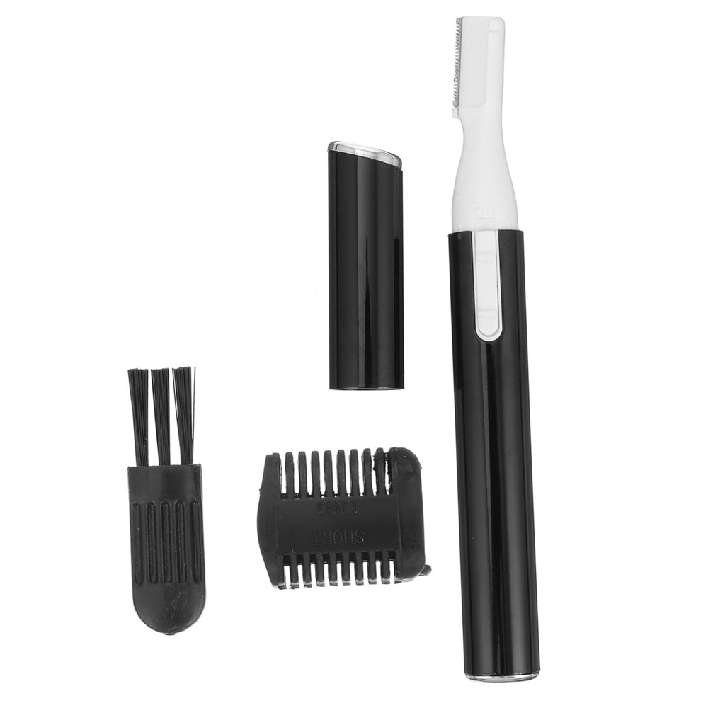 ASAKKURA Facial Hair Remover Eyebrow Hair Trimmer Electric Brow Shaver Removal Tool Comb Brush
