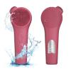 ADINC Silicone Face Scrubber, Waterproof Rechargeable Facial Cleansing Brush, 5 Cleansing Modes with Nose Brush for Women & Men Electric Facial Tool for Deep Cleaning Exfoliating, Massaging Berry view 1