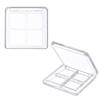 2Pcs Empty Eye Shadow Box Transparent Square Eye Shadow Box Empty Eyeshadow Eyeshadow Pans Containers for Eyeshadow Powder Blusher view 1