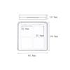 2Pcs Empty Eye Shadow Box Transparent Square Eye Shadow Box Empty Eyeshadow Eyeshadow Pans Containers for Eyeshadow Powder Blusher view 2