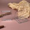 2Pcs Empty Eye Shadow Box Transparent Square Eye Shadow Box Empty Eyeshadow Eyeshadow Pans Containers for Eyeshadow Powder Blusher view 3