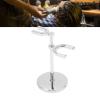 WOOXGEHM Shaving Stand, Salon Barbershop Shaving Holder, Three Dimensional Structure, Compact, Efficient, Metal Shaving Brush Rack view 3
