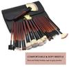 26 Makeup Brushes Set with Leather Bag, Premium Synthetic Kabuki Foundation Blending Brush Face Powder Blush Concealers Eye Make Up Brush with Case (26 Makeup Brushes +1 Bag) view 2