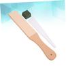 WATIIFUFU 1set Leather Sharpening Strop Wood Handle Double-sided Polishing Board for and Tools for Maintaining Sharpness of Cutting Instruments and Woodworking Tools view 4