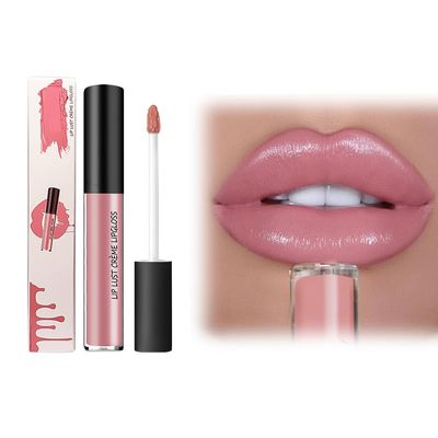 12 Colors Cream Texture Lipstick, New No Fade Velvet Matte Liquid Lipstick Long-Lasting Moisturizing Lipsticks, Waterproof Long Lasting Lipsticks Lip Plumper Gloss Natural Hydrating Lipstick (#03)