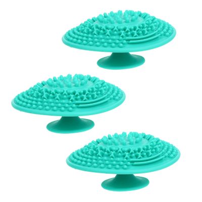AUTSUPPL 3pcs Silicone Makeup Brush Cleaning Mat Portable Beauty Brush Cleaner Pad for Deep Cleansing Easy to Use for Home and Salon Use