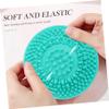 AUTSUPPL 3pcs Silicone Makeup Brush Cleaning Mat Portable Beauty Brush Cleaner Pad for Deep Cleansing Easy to Use for Home and Salon Use view 2