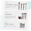 AUTSUPPL 3pcs Silicone Makeup Brush Cleaning Mat Portable Beauty Brush Cleaner Pad for Deep Cleansing Easy to Use for Home and Salon Use view 3