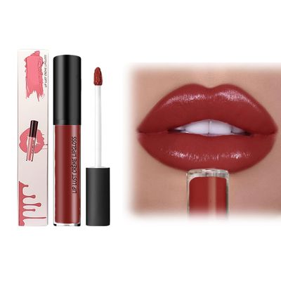 12 Colors Cream Texture Lipstick, New No Fade Velvet Matte Liquid Lipstick Long-Lasting Moisturizing Lipsticks, Waterproof Long Lasting Lipsticks Lip Plumper Gloss Natural Hydrating Lipstick (#09)