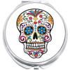 NewCharms Sugar Skull Compact with Mirrors - Perfect Pocket and Purse Size Folding Mirror for Applying Make Up Anywhere view 1
