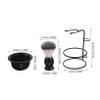 COLLBATH Shaving Brush Stand Holder with Bowl Men's Shaving Set Soft Brush Travel Home Use Pore-cleaning Barber Rack view 2