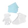 ANDRESLAD 200pcs Plastic Foot Gloves with Stickers for Spa and Pedicure Care Portable Pe Material Firm and Practical Use for Foot Treatment view 1