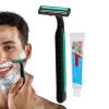 Travel Manual Shaver - Portable Mens Manual Beard Trimmer, Manual Shaver, Portable Manual Shaver | Travel Shaving Tool, Resuable Mens Facial Hair Groomer for Chin, Beard Maintenance view 2