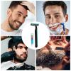 Travel Manual Shaver - Portable Mens Manual Beard Trimmer, Manual Shaver, Portable Manual Shaver | Travel Shaving Tool, Resuable Mens Facial Hair Groomer for Chin, Beard Maintenance view 4