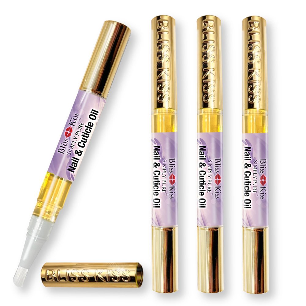 Bliss Kiss Oil Cuticle Pen, 4 Lavender Vanilla, Vitamin E & Jojoba
