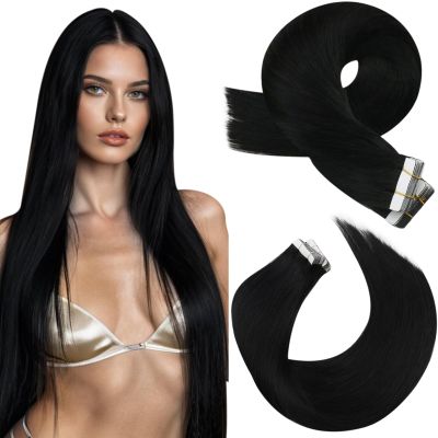 10 Inch 2 Packs Total 110G Hair Extensions Bundle-30G Black Tape in Hair Extensions+80G Balayage Brown and Blonde Clip in Hair Extensions