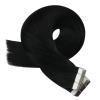 10 Inch 2 Packs Total 110G Hair Extensions Bundle-30G Black Tape in Hair Extensions+80G Balayage Brown and Blonde Clip in Hair Extensions view 3