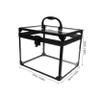 ASAKKURA Clear Makeup Train Case with Lockable Design Capacity Transparent Cosmetic Organizer for Jewelry Makeup Items Elegant Storage Box for Vanity Travel view 2